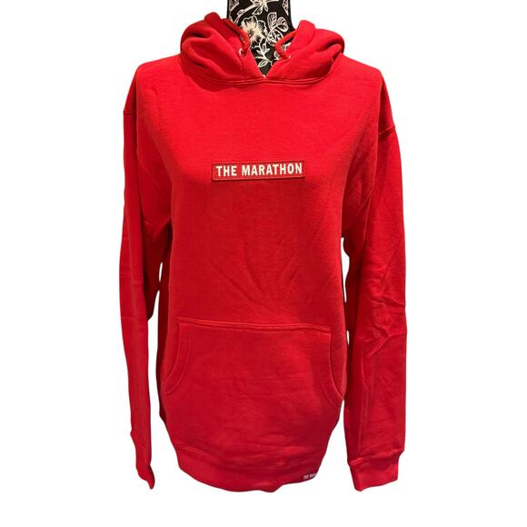 NWOT The Marathon Red Hoodie Size Small - Picture 8 of 10